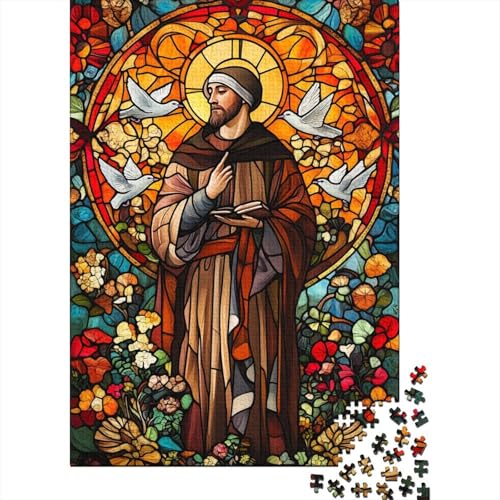 Kunst Christlich Jesus Christlich Religiös Gebet Geschenke Puzzle Entspannen Herausforderung Spielzeug Papier Rechteckiges Puzzle für Erwachsene Kinder 70x50cm/1000 Teile von LMYmoney