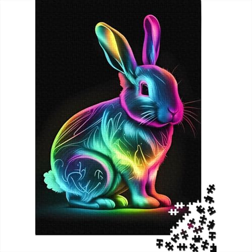 Niedlicher Osterhase, Ostergeschenke, Puzzle, Familienspaß, 100 Prozent Recycling-Karton, Puzzle für Erwachsene und Kinder, 38 x 26 cm, 1000 Teile von LMYmoney