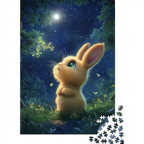 Niedlicher Osterhase, Ostergeschenke, Puzzle, Familienspaß, 100 Prozent Recycling-Karton, Puzzle für Erwachsene und Kinder, 38 x 26 cm, 1000 Teile von LMYmoney