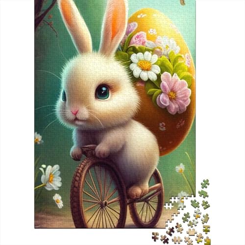 Niedlicher Osterhase, heilende und inspirierende Gebete, Puzzle, kreative Spiele, 100% recycelte Pappe, Puzzle für Erwachsene und Kinder, 38 x 26 cm, 1000 Teile von LMYmoney