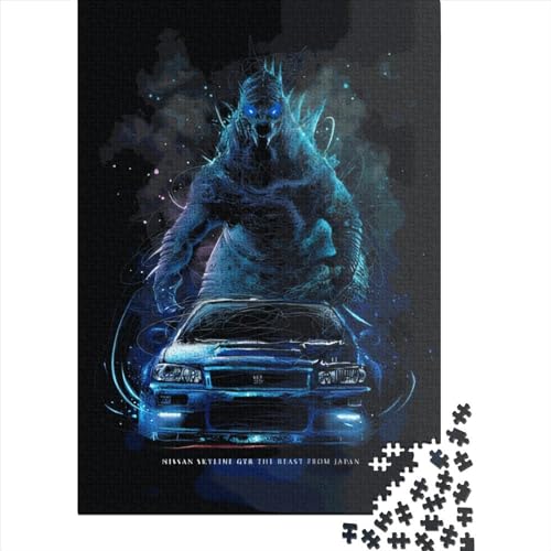 Nissan Skyline The Beast Puzzle für Erwachsene und Jugendliche, 1000 Teile, Puzzles für Kinder, Puzzles, Heimdekoration, Puzzlespielzeug, 1000 Teile (75 x 50 cm) von LMYmoney