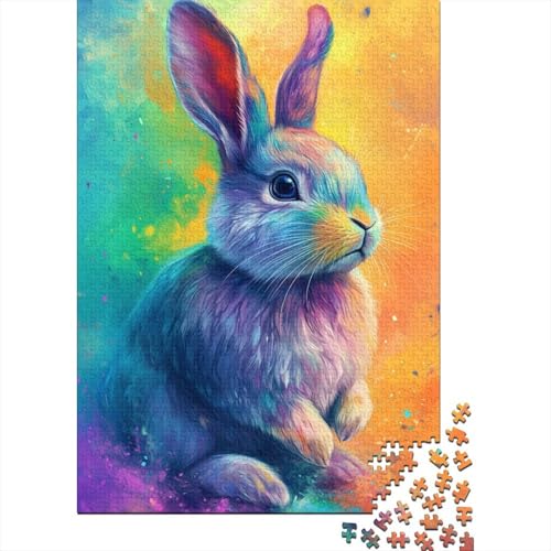 Ostern Niedlicher Hase Bibelverse Religiöse Geschenke Puzzle Lernspiel 100 Prozent Recyclingkarton Puzzle für Jungen oder Mädchen 38x26cm/1000Teile von LMYmoney