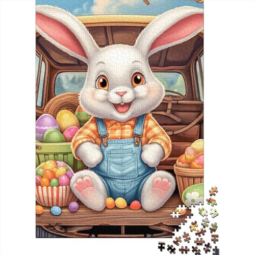 Ostern Niedlicher Hase Bibelverse Religiöse Geschenke Puzzle Lernspiel 100 Prozent Recyclingkarton Puzzle für Jungen oder Mädchen 70x50cm/1000 Teile von LMYmoney