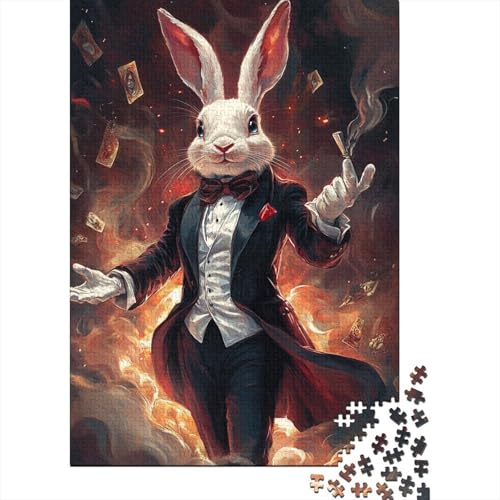 Ostern Niedlicher Hase Ostergeschenke Puzzle Entspannen Sie Sich Herausforderung Spielzeug Premium Karton Puzzle für Jungen oder Mädchen 38x26cm/1000 Teile von LMYmoney