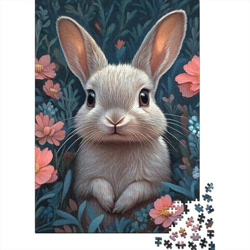 Ostern Niedlicher Hase Ostergeschenke Puzzle Entspannen Sie Sich Herausforderung Spielzeug Premium Karton Puzzle für Jungen oder Mädchen 38x26cm/1000 Teile von LMYmoney