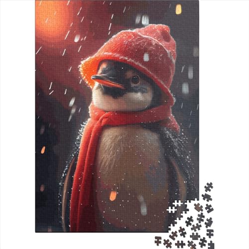 Pinguin-Schnee-Puzzles für Kinder und Jugendliche, Holzpuzzles für Kinder, Puzzles für Kinder, Geschenke für Kinder, 1000 Teile (75 x 50 cm) von LMYmoney