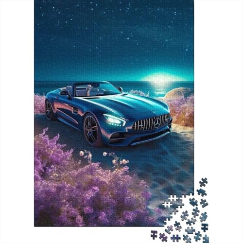 Puzzle, klassisches Retro-Oldtimer-Puzzle, 1000 Teile, Holzpuzzle für Erwachsene und ab 18 Jahren, Familienunterhaltungsspielzeug, 1000 Teile (75 x 50 cm) von LMYmoney