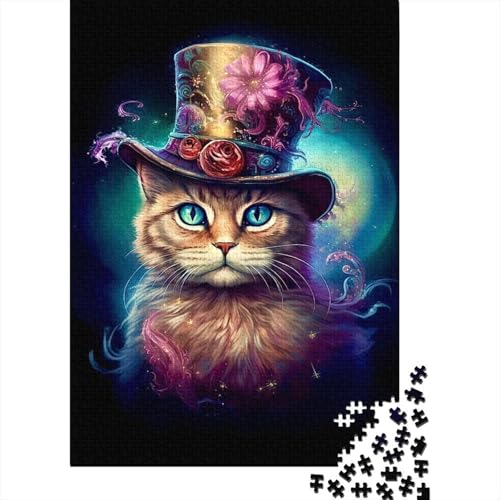 Puzzle 1000 Teile für Kinder | Magische Katzen-Puzzles | 1000-teiliges Puzzle, Lernspiele, Heimdekorations-Puzzle, 1000 Teile (75 x 50 cm) von LMYmoney