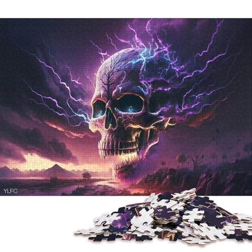 Puzzle 500 Teile für Kinder | Fantasy-Totenkopf-Puzzle | 500-teiliges Puzzle, Lernspiele, Heimdekorations-Puzzle, 500 Teile (52 x 38 cm) von LMYmoney