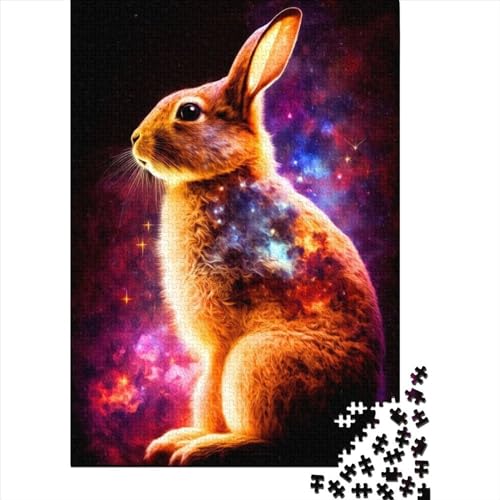 Puzzle Hase, 500 Teile, Holzpuzzle ab 18 Jahren, Freunde und Familie, 500 Teile (52 x 38 cm) von LMYmoney