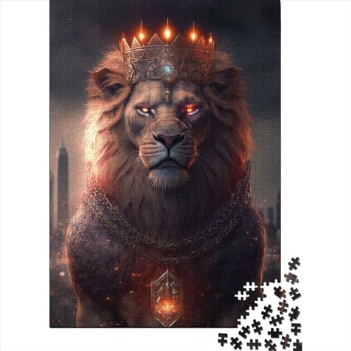 Puzzle Lion478 1000-teiliges Puzzle aus Holz, ab 18 Jahren, Freunde und Familie, 1000 Teile (75 x 50 cm) von LMYmoney