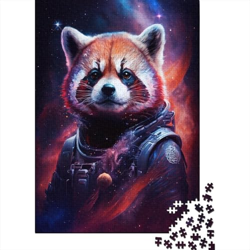 Puzzle Weltraum-Astronaut, Roter Panda, Puzzle für Kinder, 500 Teile, Puzzle, Wandkunst, Puzzlespiele, 500 Teile (52 x 38 cm) von LMYmoney