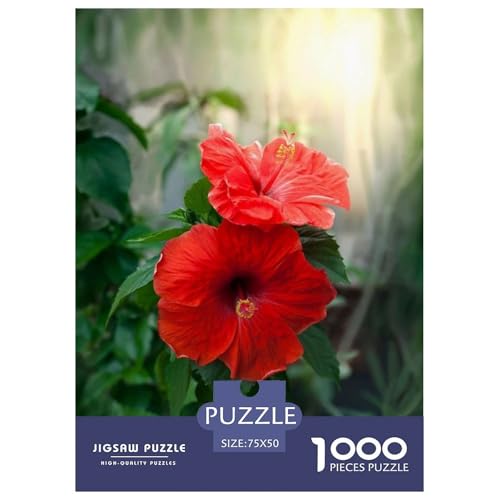 Puzzle für Erwachsene, 1000 Stück, Kunst-Blumen-Puzzle, Puzzle für Erwachsene, Lernspiel, Herausforderungsspielzeug, 1000 Teile (75 x 50 cm) von LMYmoney