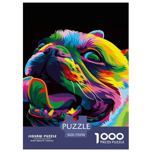 Puzzle für Erwachsene, 1000 Teile, Tierkunst, Habadog Puzzle, Puzzle für Erwachsene, Lernspiel, Herausforderungsspielzeug, 1000 Teile (75 x 50 cm) von LMYmoney