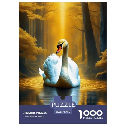 Puzzle für Erwachsene, 1000 Teile, Tierkunst, Vogel, Holzpuzzle für Erwachsene, Lernspiel, Herausforderungsspielzeug, 1000 Teile (75 x 50 cm) von LMYmoney