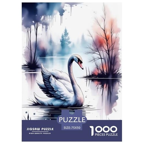 Puzzle für Erwachsene, 1000 Teile, Tierkunst, Vogelpuzzle, Puzzle für Erwachsene, Lernspiel, Herausforderungsspielzeug, 1000 Teile (75 x 50 cm) von LMYmoney