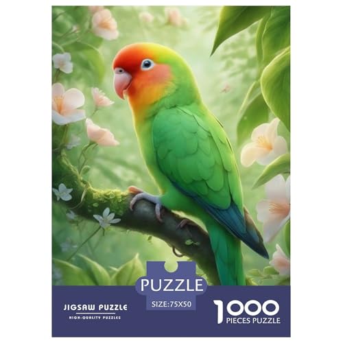 Puzzle für Erwachsene, 1000 Teile, Tierkunst, Vogelpuzzle, Puzzle für Erwachsene, Lernspiel, Herausforderungsspielzeug, 1000 Teile (75 x 50 cm) von LMYmoney