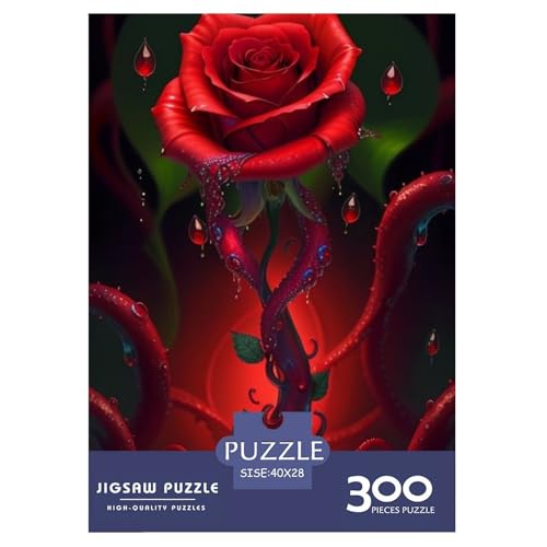 Puzzle für Erwachsene, 300 Kunstblumen, Puzzle, Puzzle für Erwachsene, Lernspiel, Herausforderungsspielzeug, 300 Teile (40 x 28 cm) von LMYmoney