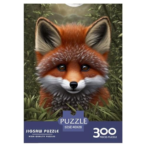 Puzzle für Erwachsene, 300 Stück, Tierkunst, Fuchs-Puzzle, Puzzle für Erwachsene, Lernspiel, Herausforderungsspielzeug, 300 Teile (40 x 28 cm) von LMYmoney