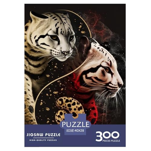 Puzzle für Erwachsene, 300 Stück, Yin-Yang-Kunst-Puzzle, Puzzles für Erwachsene, Lernspiel, Herausforderungsspielzeug, 300 Teile (40 x 28 cm) von LMYmoney