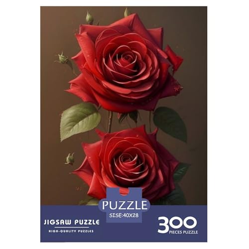 Puzzle für Erwachsene, 300 Teile, Kunstblumen, Holzpuzzle für Erwachsene, Lernspiel, Herausforderungsspielzeug, 300 Teile (40 x 28 cm) von LMYmoney