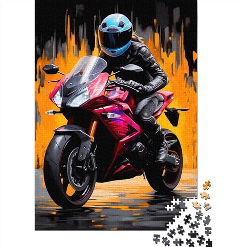 Puzzle für Erwachsene, 500 Coole Motorräder, Puzzle, Puzzle für Kinder, Lernspiel, Herausforderungsspielzeug, 500 Teile (52 x 38 cm) von LMYmoney