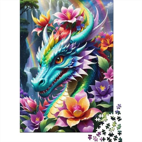 Puzzle für Erwachsene, Art Dragon, 1000-teiliges Holzpuzzle für Kinder und ab 18 Jahren, Spiele, Spielzeug, Geschenk, 1000 Stück (75 x 50 cm) von LMYmoney