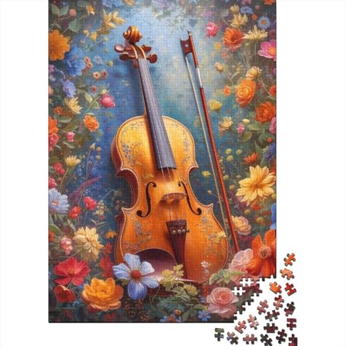 Puzzle für Erwachsene, Art Guitar, 300-teiliges Holzpuzzle für Erwachsene und Familien, schwierig und herausfordernd, 300 Teile (40 x 28 cm) von LMYmoney