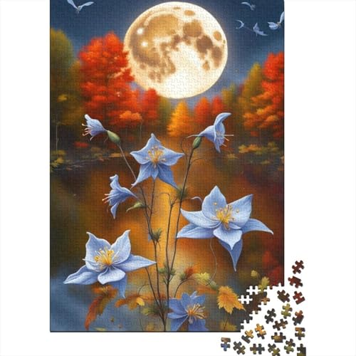 Puzzle für Erwachsene, Art Moon, 1000-teiliges Puzzle, Holzpuzzle für Erwachsene und Lernpuzzle, Familienspiel, 1000 Teile (75 x 50 cm) von LMYmoney