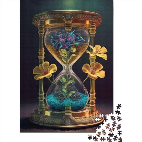 Puzzle für Erwachsene, Fantasie-Sanduhr, 1000-teiliges Holzpuzzle für Erwachsene und ab 18 Jahren, Spielzeug-Wanddekoration, 1000 Teile (75 x 50 cm) von LMYmoney