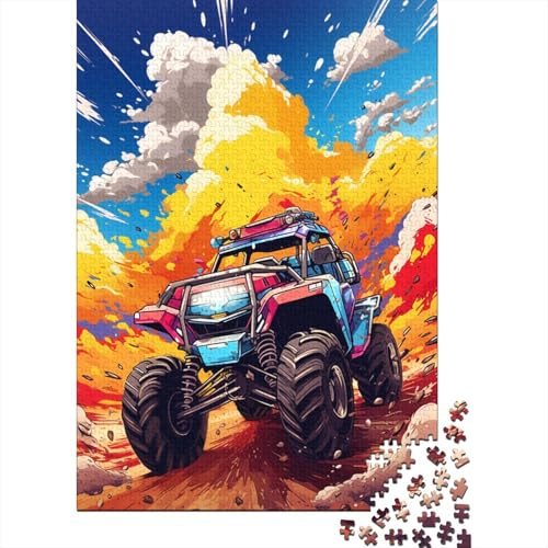 Puzzle für Erwachsene, Kunst, Mountainbike, 1000-teiliges Holzpuzzle für Kinder und ab 18 Jahren, Spiele, Spielzeug, Geschenk, 1000 Stück (75 x 50 cm) von LMYmoney