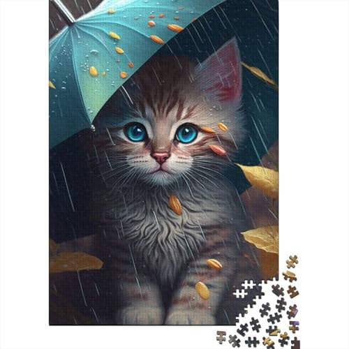 Puzzle für Erwachsene, Kunst, Tier, Katze, 1000 Teile, Holzpuzzle für Kinder & Heimdekoration, Puzzle-Spielzeug, 1000 Teile (75 x 50 cm) von LMYmoney