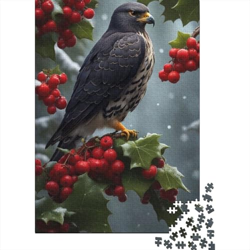 Puzzle für Erwachsene, Kunst, Tieradler, 1000-teiliges Puzzle, Holzpuzzle, geeignet für Erwachsene und über 18 Jahre, Puzzle-Wanddekoration, 1000 Teile (75 x 50 cm) von LMYmoney