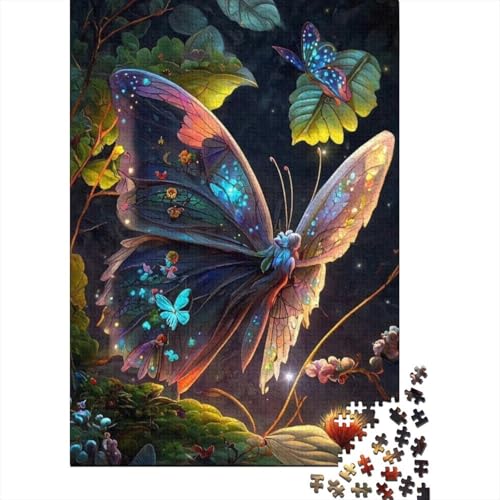 Puzzle für Erwachsene, Kunst-Schmetterling, 1000-teiliges Holzpuzzle für Kinder und ab 18 Jahren, Spiele, Spielzeug, Geschenk, 1000 Stück (75 x 50 cm) von LMYmoney