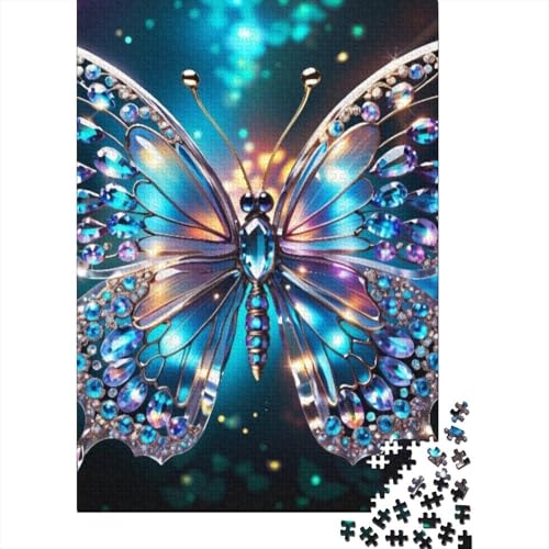 Puzzle für Erwachsene, Kunst-Schmetterling, 1000-teiliges Puzzle für Erwachsene, Holzpuzzle für Erwachsene und Lernen, pädagogisches Puzzle, 1000 Teile (75 x 50 cm) von LMYmoney