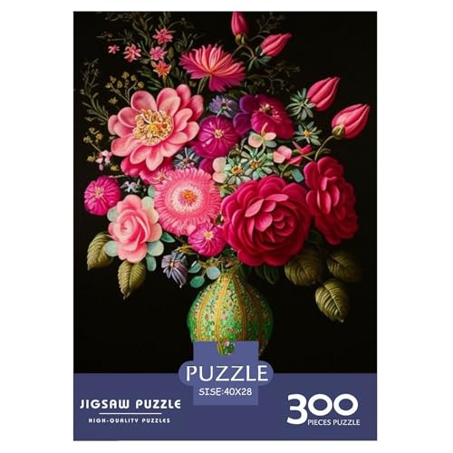 Puzzle für Erwachsene, Kunstblumen, Puzzles für Erwachsene, Lernspiel, Herausforderungsspielzeug, 300 Teile (40 x 28 cm) von LMYmoney