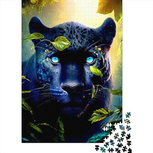 Puzzle für Erwachsene, Panther 4, 1000 Teile, Holzpuzzle für Erwachsene und Lernpuzzle, Familienspiel, 1000 Teile (75 x 50 cm) von LMYmoney