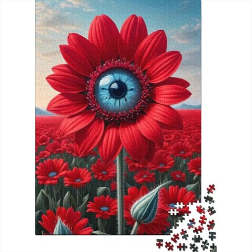 Puzzle für Erwachsene, Tierkunst, Blumen, 1000-teiliges Holzpuzzle für Kinder ab 18 Jahren, Spiele, Spielzeug, Geschenk, 1000 Stück (75 x 50 cm) von LMYmoney