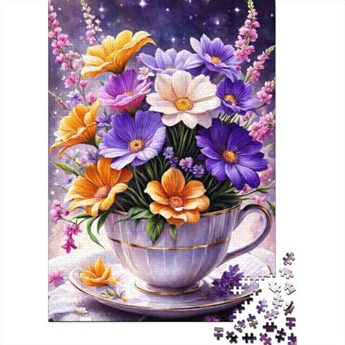 Puzzle für Erwachsene, Tierkunst, Blumen, 1000-teiliges Holzpuzzle für Kinder ab 18 Jahren, Spielzeug, Wanddekoration, 1000 Teile (75 x 50 cm) von LMYmoney