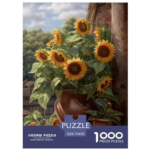 Puzzle für Erwachsene, Tierkunst, Blumen-Puzzle für Erwachsene, Lernspiel, Herausforderungsspielzeug, 1000 Teile (75 x 50 cm) von LMYmoney