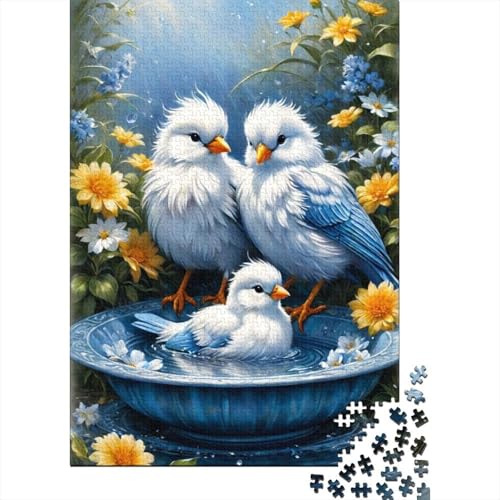 Puzzle für Erwachsene, Tierkunst, Vogel, 500-teiliges Puzzle, Holzpuzzle, geeignet für Erwachsene und über 18 Jahre, Heimdekorationspuzzle, 500-teilig (52 x 38 cm) von LMYmoney