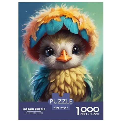 Puzzle für Erwachsene, Tierkunst, Vogel, Holzpuzzle, Geschenke für Teenager, Heimdekoration, Puzzlespielzeug, 1000 Teile (75 x 50 cm) von LMYmoney