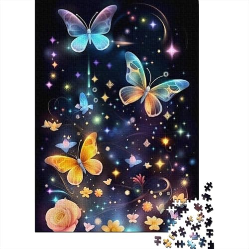 Puzzle für Erwachsene 1000 Stück, Art Butterfly Puzzle für Erwachsene, Kartonpuzzles, Familienpuzzlespiel 1000 Teile (75 x 50 cm) von LMYmoney