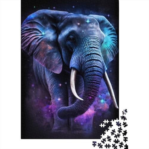 Puzzle für Erwachsene und Jugendliche, Galaxie-Elefant, Puzzle für Kinder und Teenager, Familienspiel, 300 Teile (40 x 28 cm) von LMYmoney