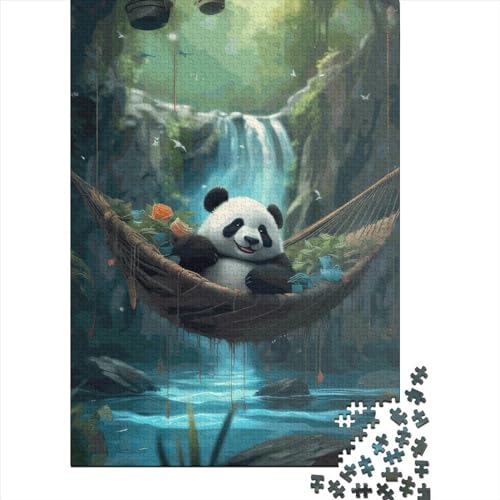 Puzzle für Erwachsene und Jugendliche, Panda-Holzpuzzle für Kinder, Teenager-Geschenk, 300 Teile (40 x 28 cm) von LMYmoney