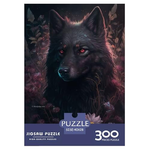 Puzzle für Erwachsene und Jugendliche, Tierkunst, Wolf-Puzzles für Erwachsene und Teenager, Familienspiel, 300 Teile (40 x 28 cm) von LMYmoney