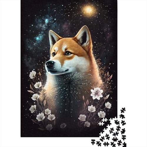 Puzzle für Erwachsene und Jugendliche, Weltraum-Corgi, Holzpuzzle für Kinder, Teenager-Geschenk, 300 Teile (40 x 28 cm) von LMYmoney