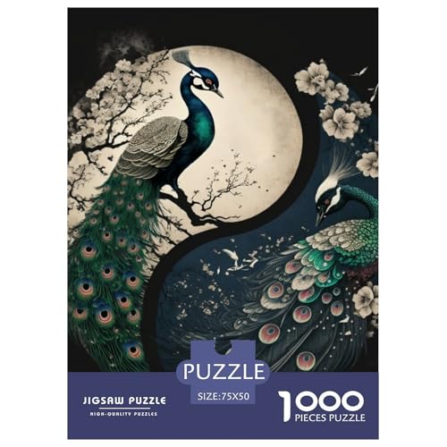 Puzzle für Erwachsene und Jugendliche, Yin-Yang-Kunstpuzzle für Erwachsene und Teenager, Familienspiel, 1000 Teile (75 x 50 cm) von LMYmoney