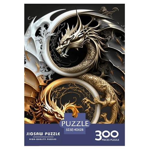 Puzzle für Erwachsene und Jugendliche, Yin-Yang-Kunstpuzzle für Erwachsene und Teenager, Familienspiel, 300 Teile (40 x 28 cm) von LMYmoney