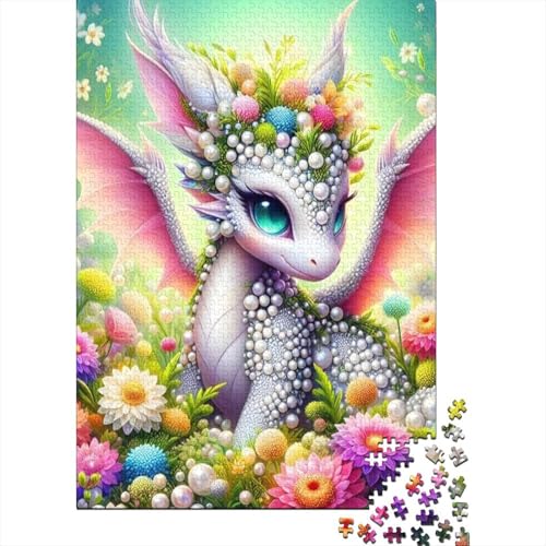 Puzzle für Erwachsene und Teenager, Art Dragon, 300-teiliges Holzpuzzle für Kinder ab 18 Jahren, Kinder und 300 Teile (40 x 28 cm) von LMYmoney